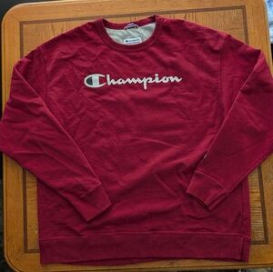 Champion Men's Burgundy Crewneck Sweater